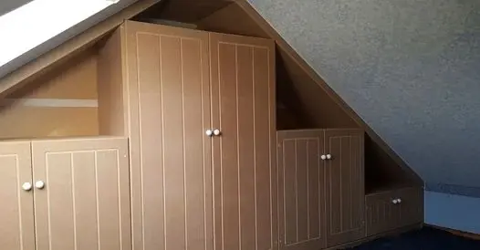 custom made wardrobe for roof space conversion