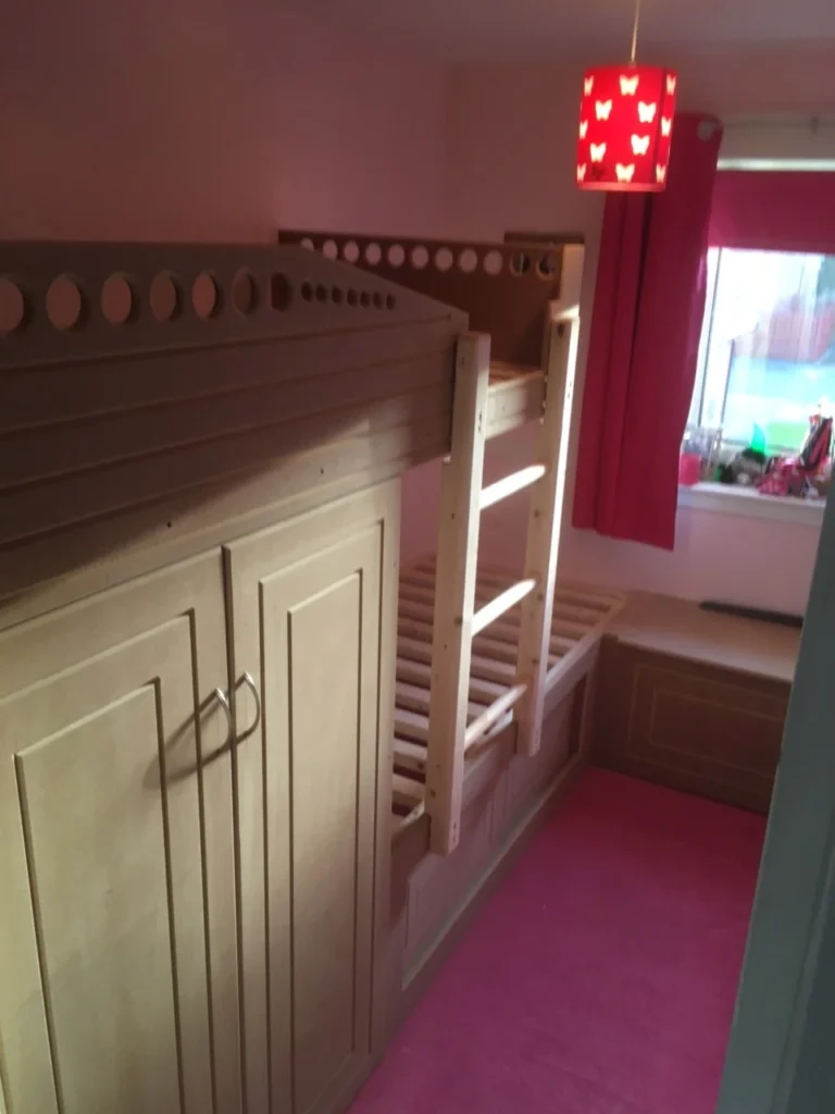 hand made bunk bed made to measure