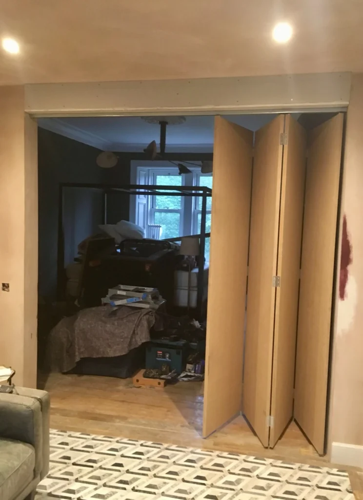 sliding doors in progress